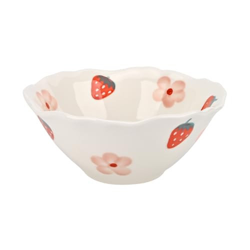 Koythin Ceramic Cute Bowl, Creative Soup Bowls, Flower Bowl for Kitchen Cereal Oatmeal Salad, Aesthetics Home Decor (Strawberries and Flowers) | Amazon (US)