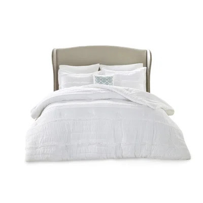 Elegant White King Bedding Set, Polyester Microfiber, Shabby Chic Style For Home Bedroom | Wayfair North America
