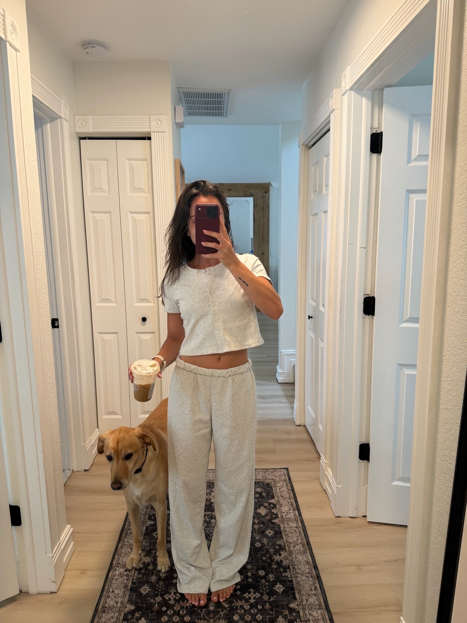 Cutest and comfiest matching ribbed set from eleven eleven - size small in both pieces! Bottoms run big imo. Perfect travel outfit

#LTKootd #LTKdayinmylife #LTKSeasonal