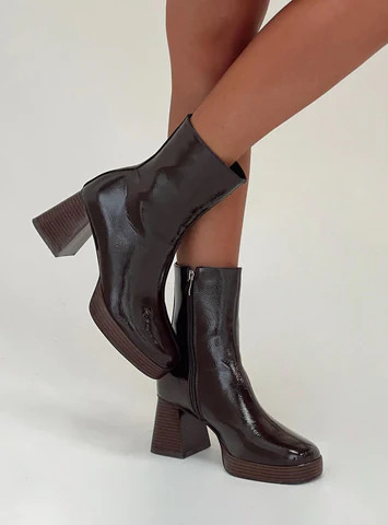 Kyleigh Boots Brown | Princess Polly US