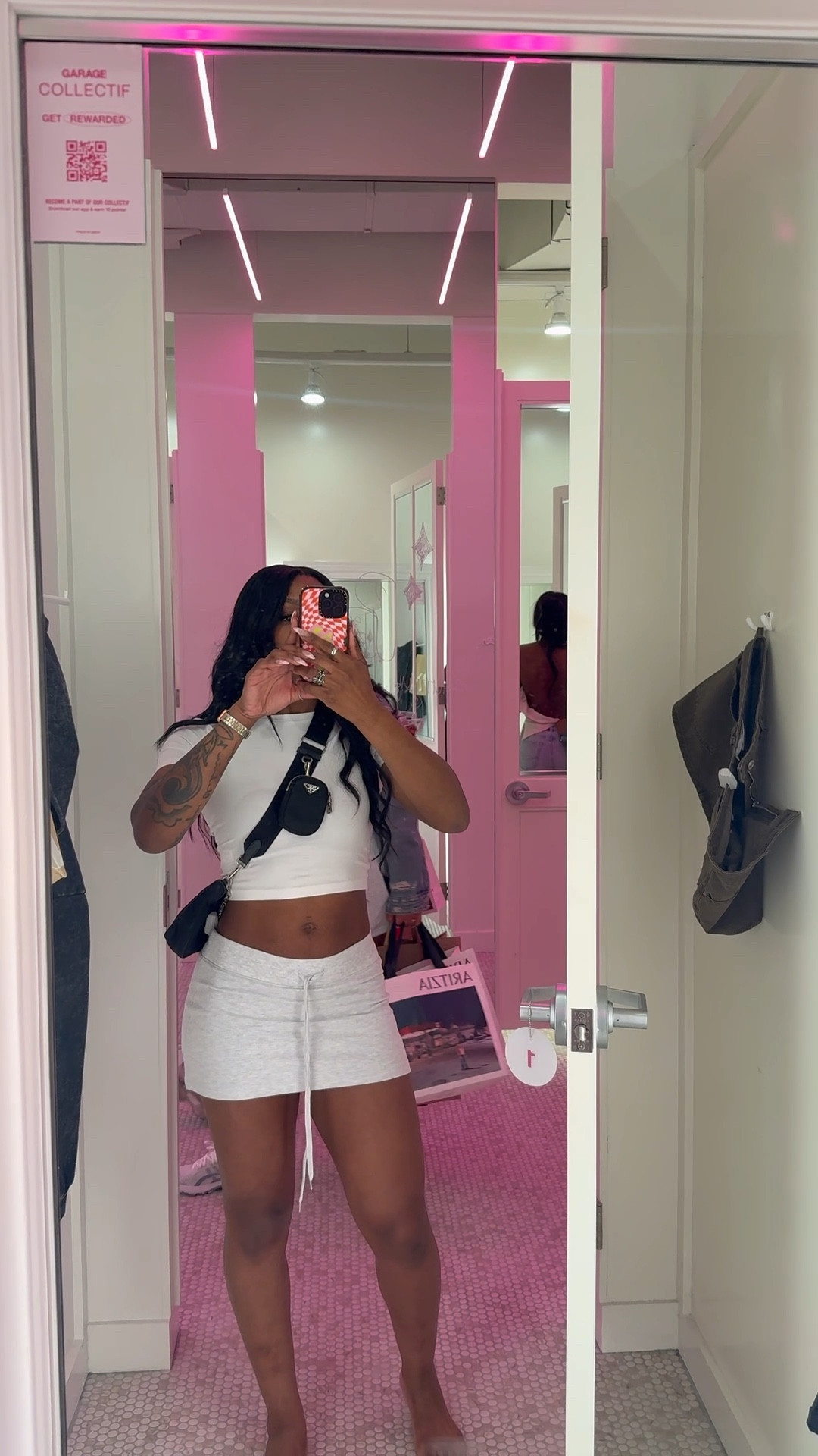 The cutest little micro mini skort! 5’5 wearing size smalll

#LTKootd