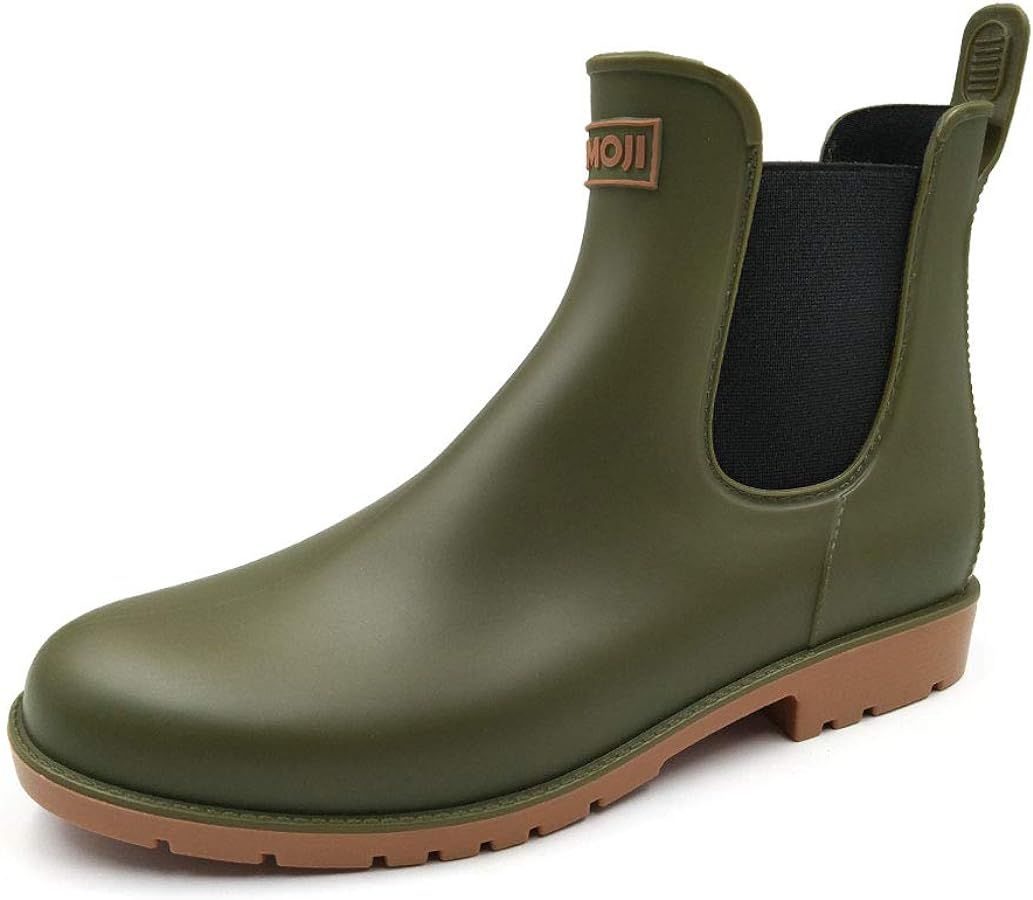 Amoji Unisex Ankle Chelsea Rain Short Rubber Boots 919 | Amazon (US)