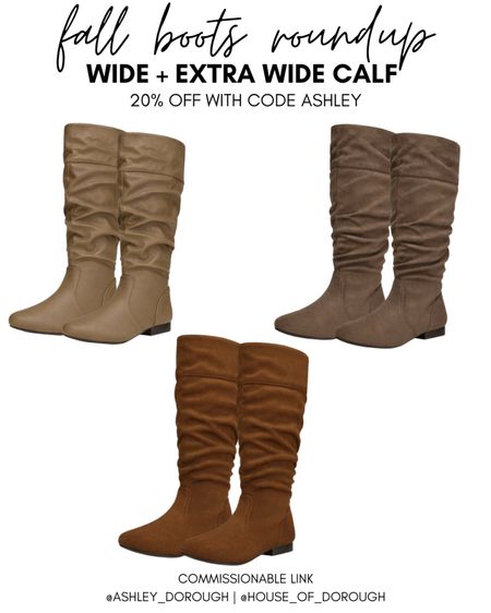 Wide + Extra Wide Calf Boots from Dream Pairs! Use code ASHLEY for 20% off! 

#LTKSeasonal #LTKplussize #LTKshoecrush