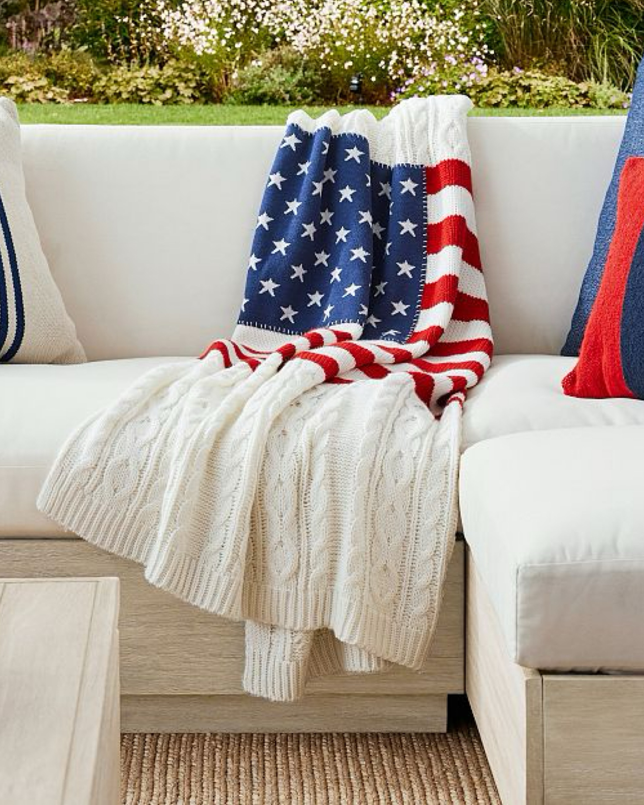 ✨Limited Time Offer✨ Americana Cable Knit Throw Blanket. This gorgeous throw and other patriotic decor is now on sale!

#LTKSeasonal #LTKSaleAlert #LTKHome