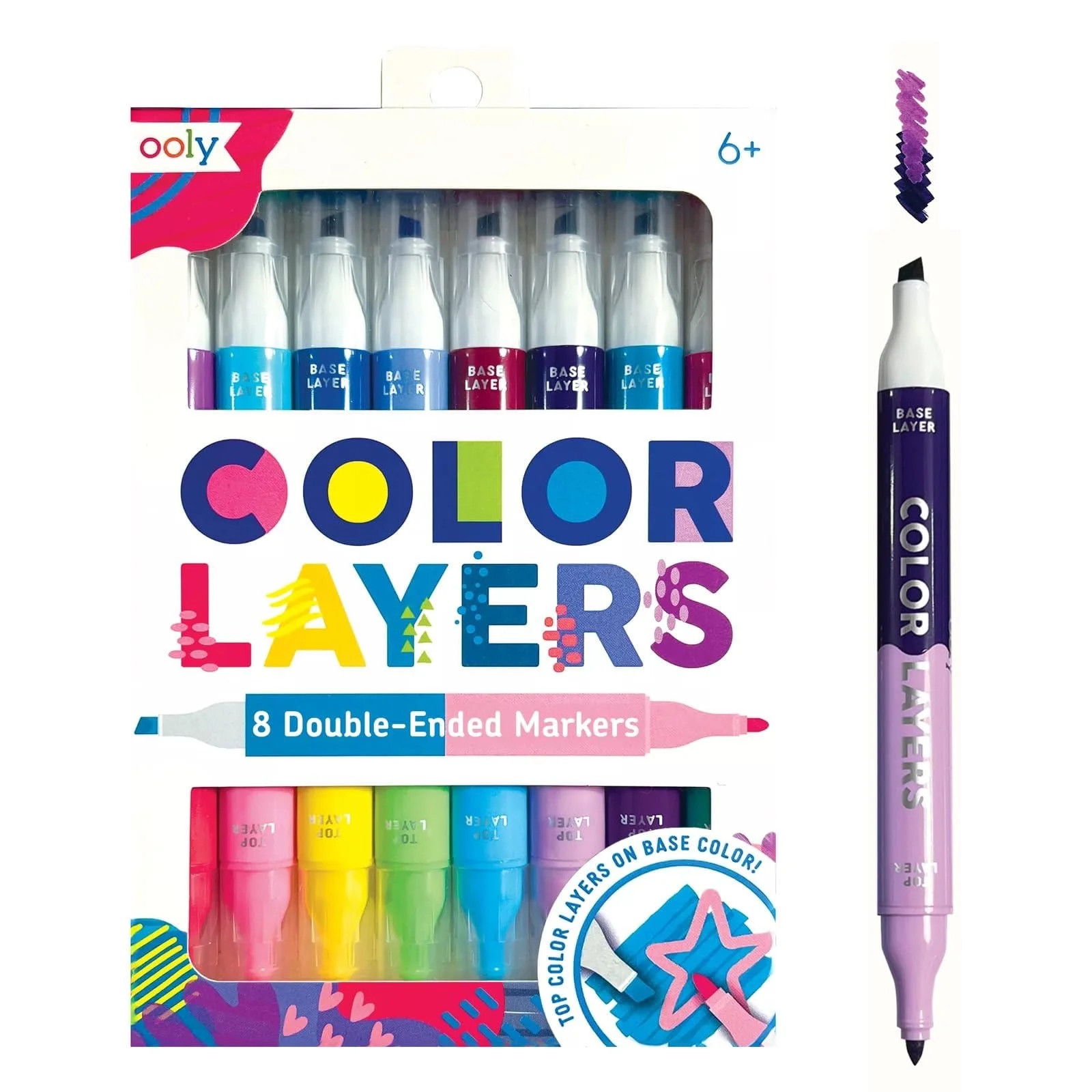 Ooly Color Layers - Double Ended Markers for Color Layering, Set of 8 | Walmart (US)