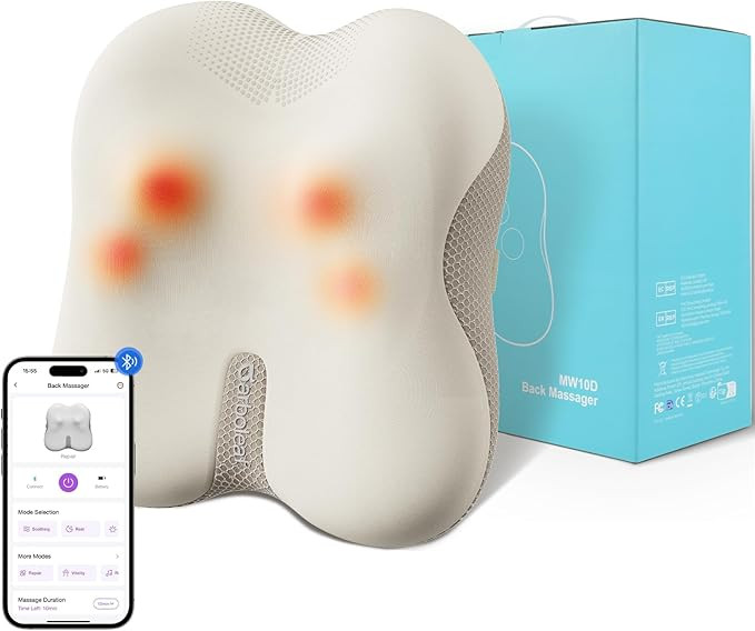 arboleaf Back Massager for Pain Relief Deep Tissue, Bluetooth App Control, Shiatsu Neck Shoulder ... | Amazon (US)