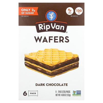 Rip Van Wafels Wafers, Dark Chocolate 6 Pack 0.78 oz | Target