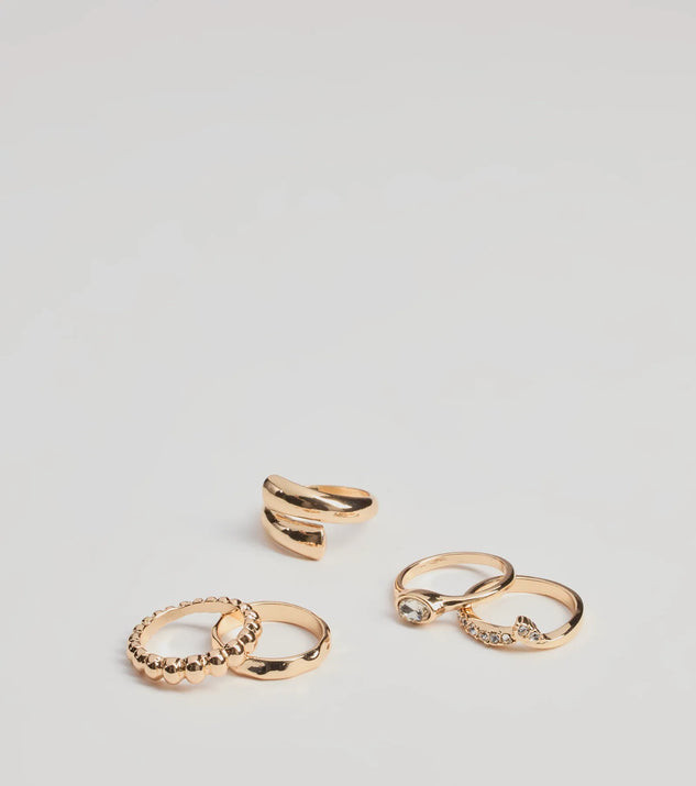 Elevated Chic Five-Pack Ring Set | Windsor Stores