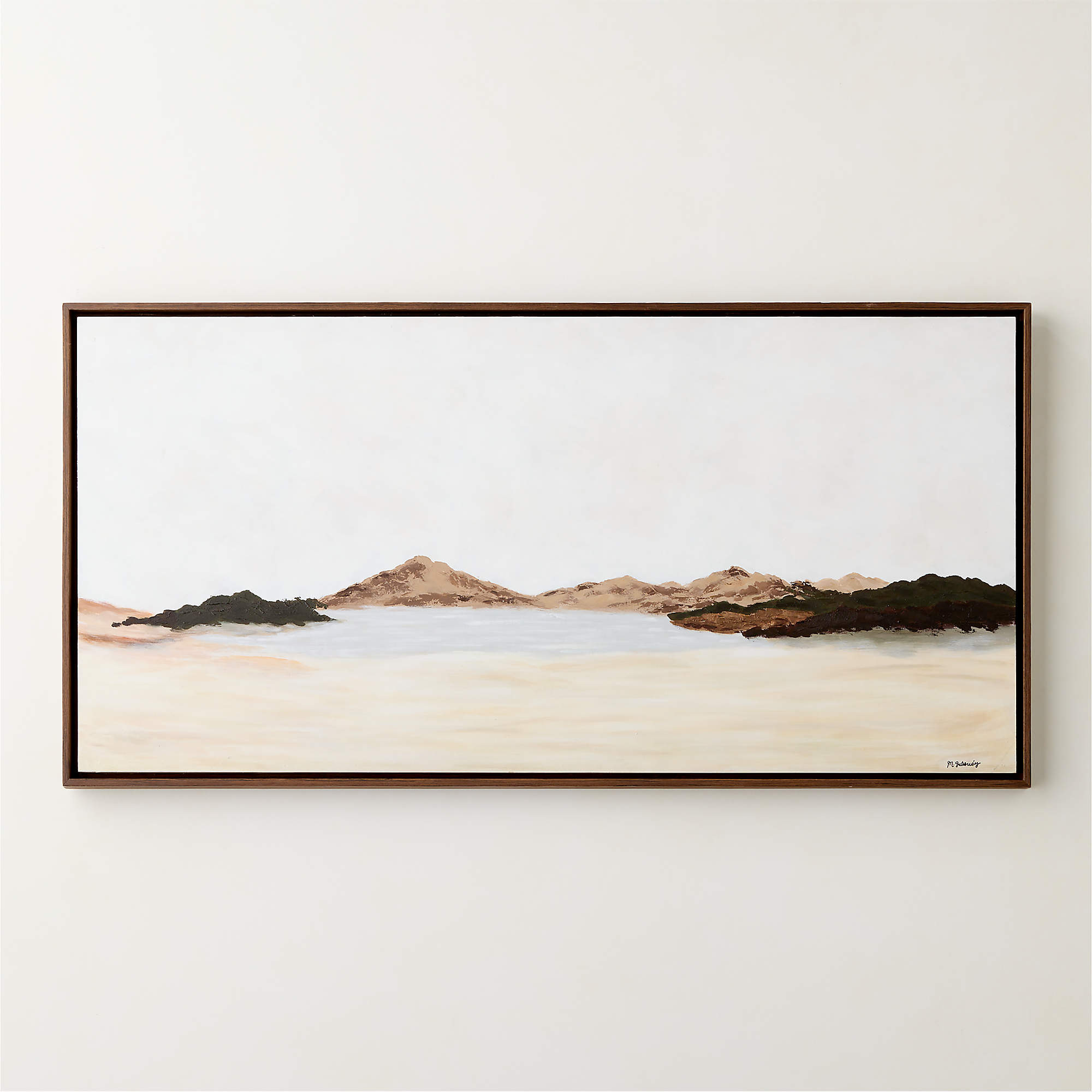 'Whispers of the Dunes' Framed Wall Art 30"x60" + Reviews | CB2 | CB2
