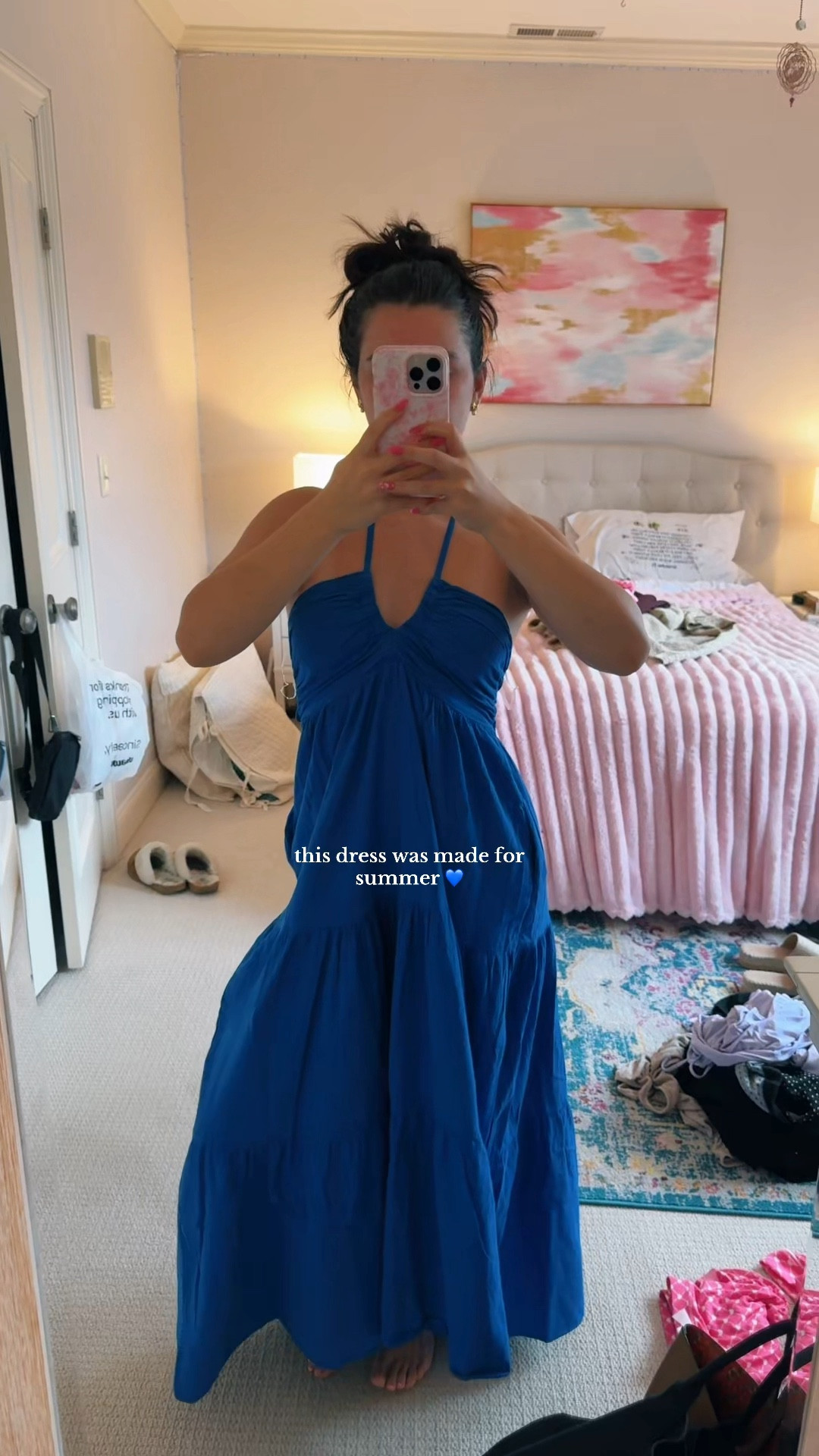 blanco by nature maxi dress 💙