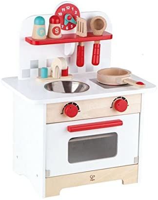 Hape Gourmet Kitchen Kid's Wooden Play Kitchen in Retro Red | Amazon (US)