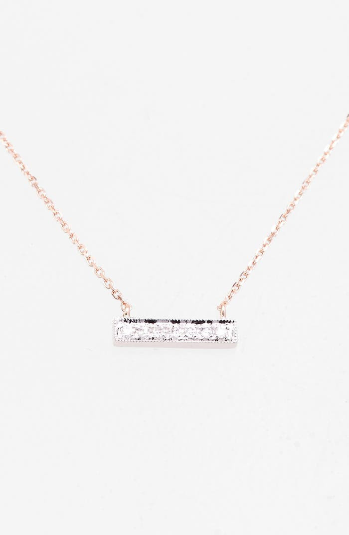'Sylvie Rose' Diamond Bar Pendant Necklace | Nordstrom