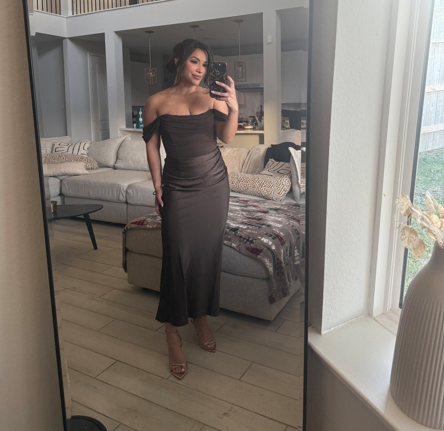 wedding guest dress 🤎

#LTKWedding #LTKBeauty #LTKU