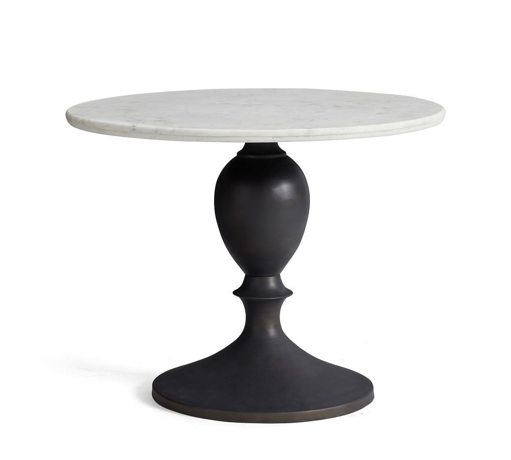 Chapman Round Marble Pedestal Dining Table | Pottery Barn (US)