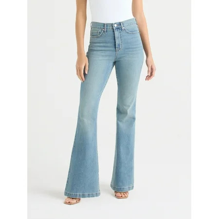 Sofia by Sofia Vergara Women's Melisa High Rise Flare Jeans, 30.5" Inseam, Sizes 0-20 | Walmart (US)