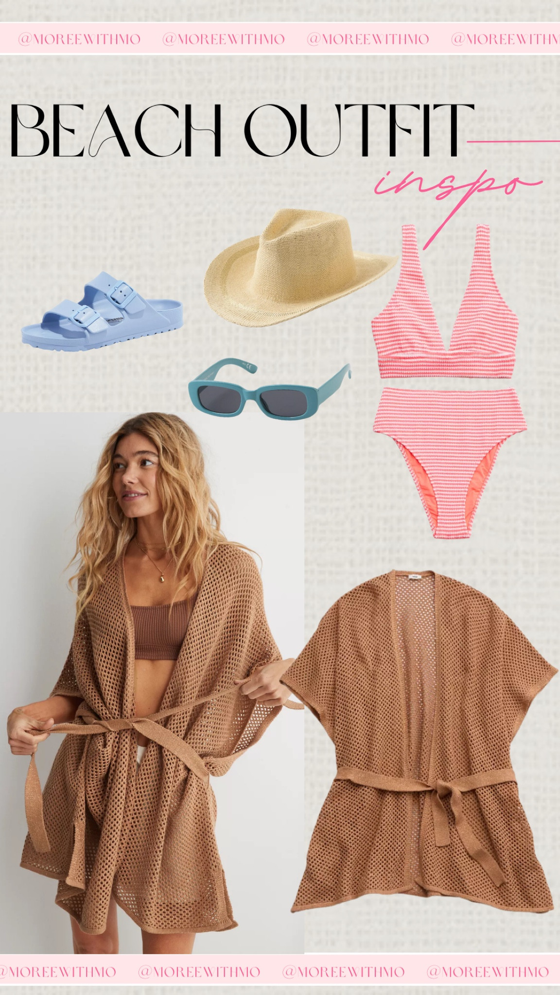 Beach vacation outfit inspo! Obsessed with this knit coverup!

Swim
Vacation Outfit
Resort Wear
Summer Outfit
Spring Outfit
Moreewithmo

#LTKfindsunder50 #LTKstyletip #LTKswim
