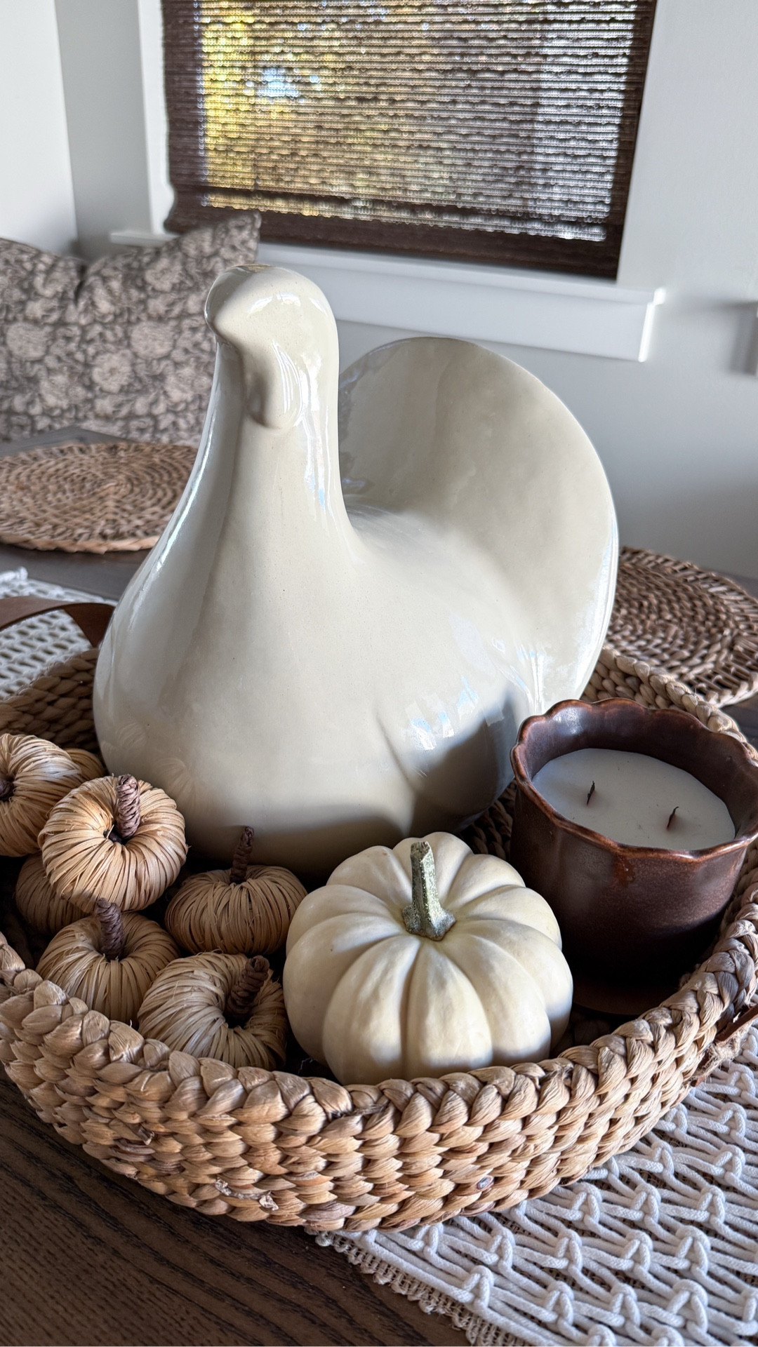 This neutral ceramic turkey is the perfect understated piece for fall decorating; simple, timeless, & easy to layer into your existing tablescape. I love how it looks paired with woven textures + soft neutrals for a calm, cozy feel. Comes in a smaller size as well, also tagged. 

Neutral Thanksgiving decor - Minimal Thanksgiving centerpiece - Ceramic turkey decor - Modern fall home styling - Thanksgiving table inspiration - Neutral fall tablescape - Simple Thanksgiving ideas - Minimal fall decor - Thanksgiving table decor - Modern neutral holiday home - Fall home styling ideas - Cozy Thanksgiving aesthetic - Holiday tablescape inspiration - Neutral fall decorating - Thanksgiving centerpiece idea - Fall table styling - Holiday hosting decor - Thanksgiving home inspiration - Minimalist Thanksgiving decor - Natural fall table setting - Simple Thanksgiving table - LTK holiday home decor - Thanksgiving home accents - Fall home decor favorites


#LTKSeasonal #LTKHoliday #LTKHome