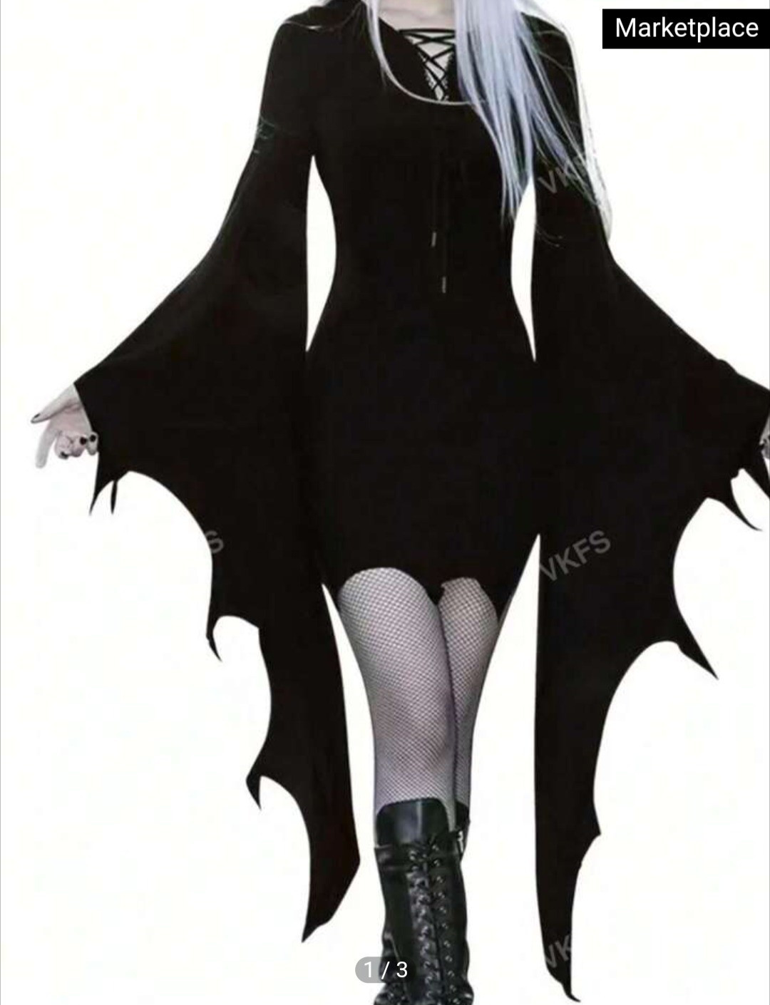 Women's Halloween Dress costume Vampire bat black gothic 

#LTKSeasonal #LTKStyleTip
