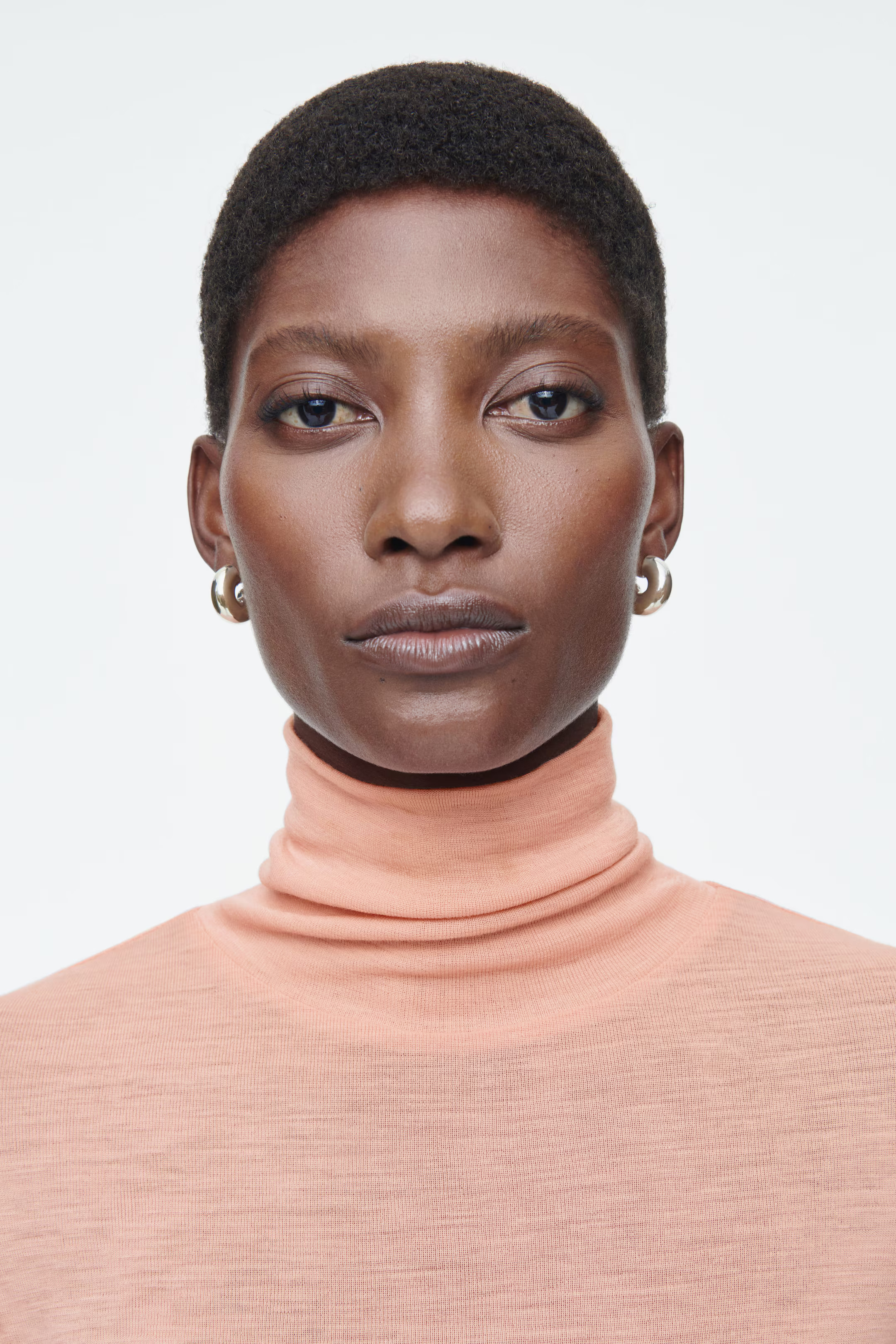 MERINO WOOL TURTLENECK TOP - APRICOT | COS (AU)