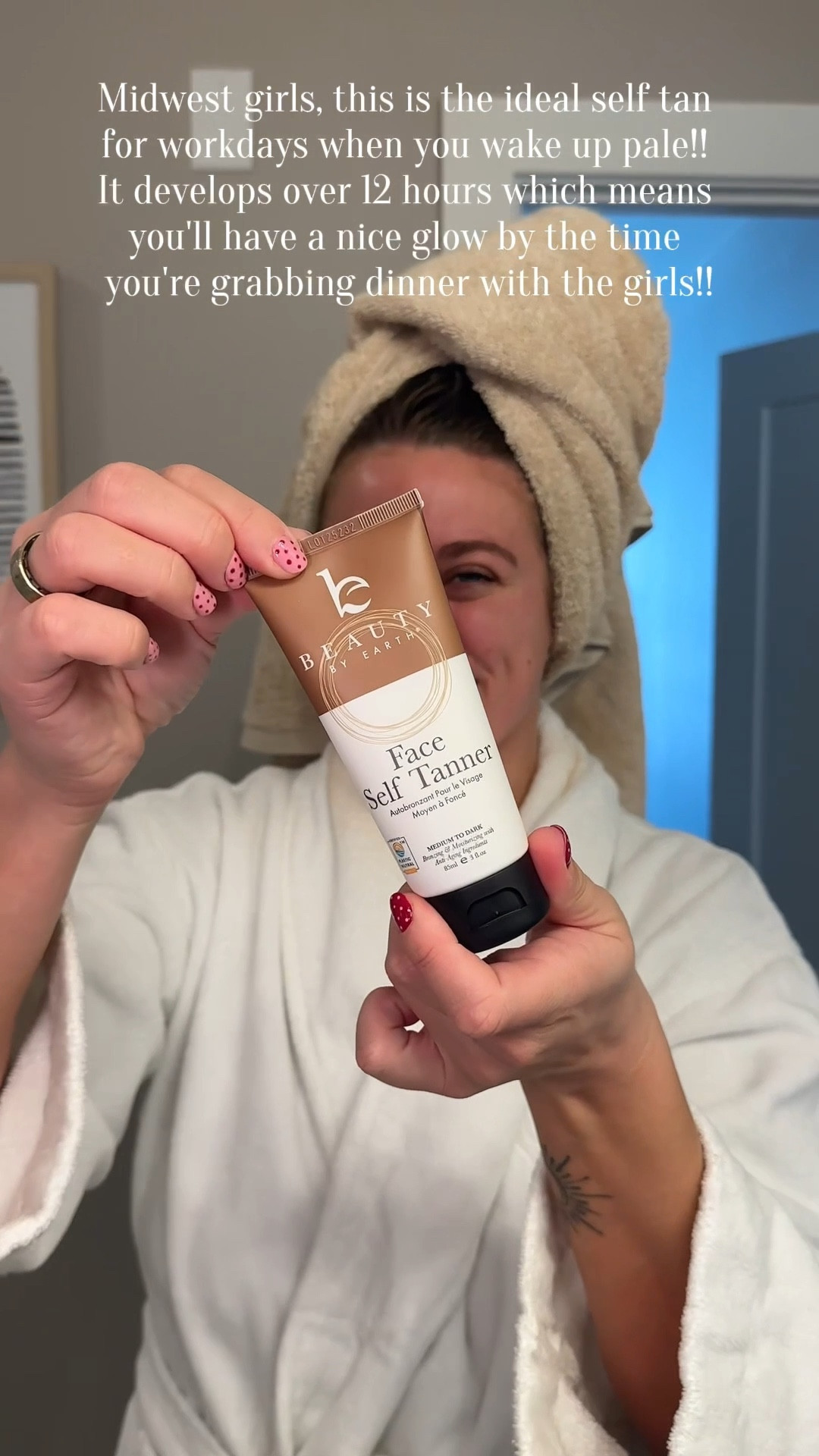 Midwest girls, this is the ideal self tan for workdays when you wake up pale!! It develops over 12 hours which means you'll have a nice glow by the time you're grabbing dinner with the girls!! 

#LTKgrwm #LTKselfcare