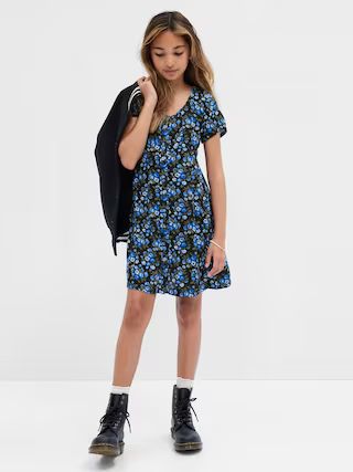 Kids Button-Front Floral Dress | Gap (US)
