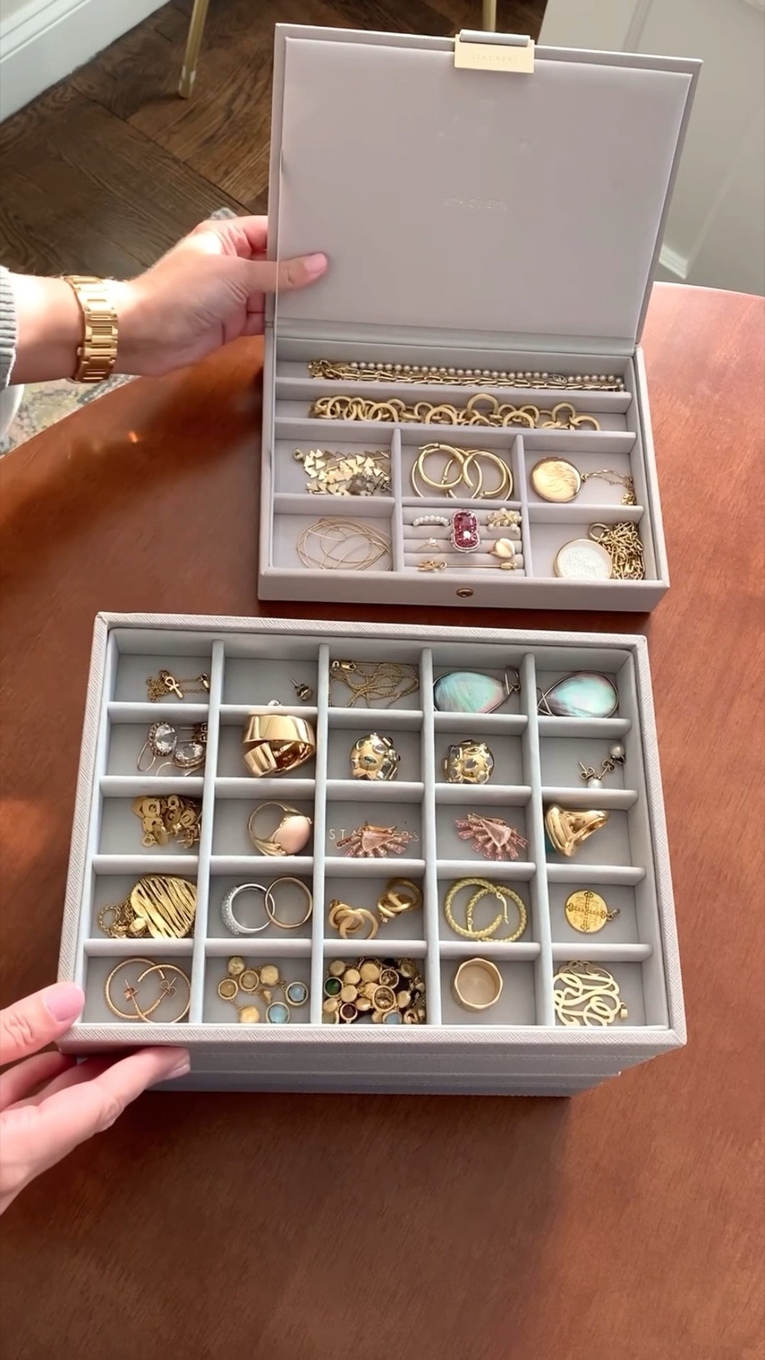 My favorite stacking jewelry trays are on sale now! They make such a great gift! You can buy a starter pack of 3 or individually choose your own trays depending on which ones work best for your type of jewelry. If you live near a store you can order online and pick up in store to avoid shipping fees. 

#LTKFindsUnder100 #LTKGiftGuide #LTKFindsUnder50