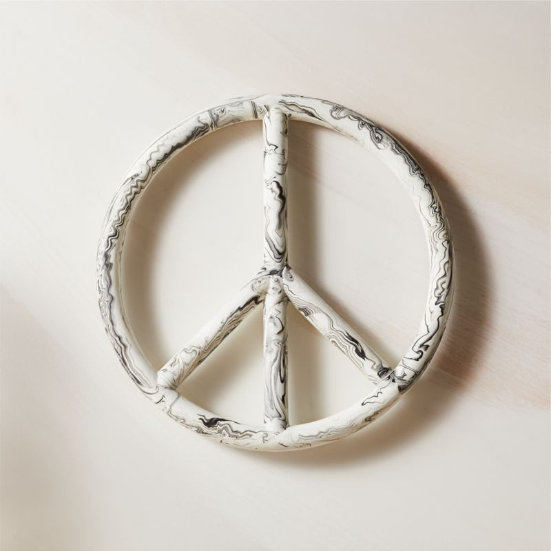 Marble Bone China Wreath 12" + Reviews | CB2 | CB2