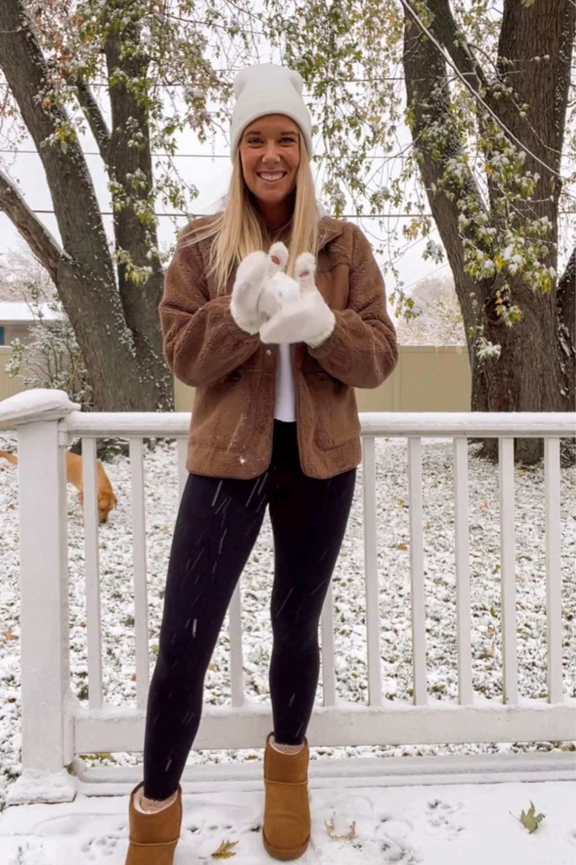 New go-to fall outfit! Super warm & perfect for the first day of SNOW!!!