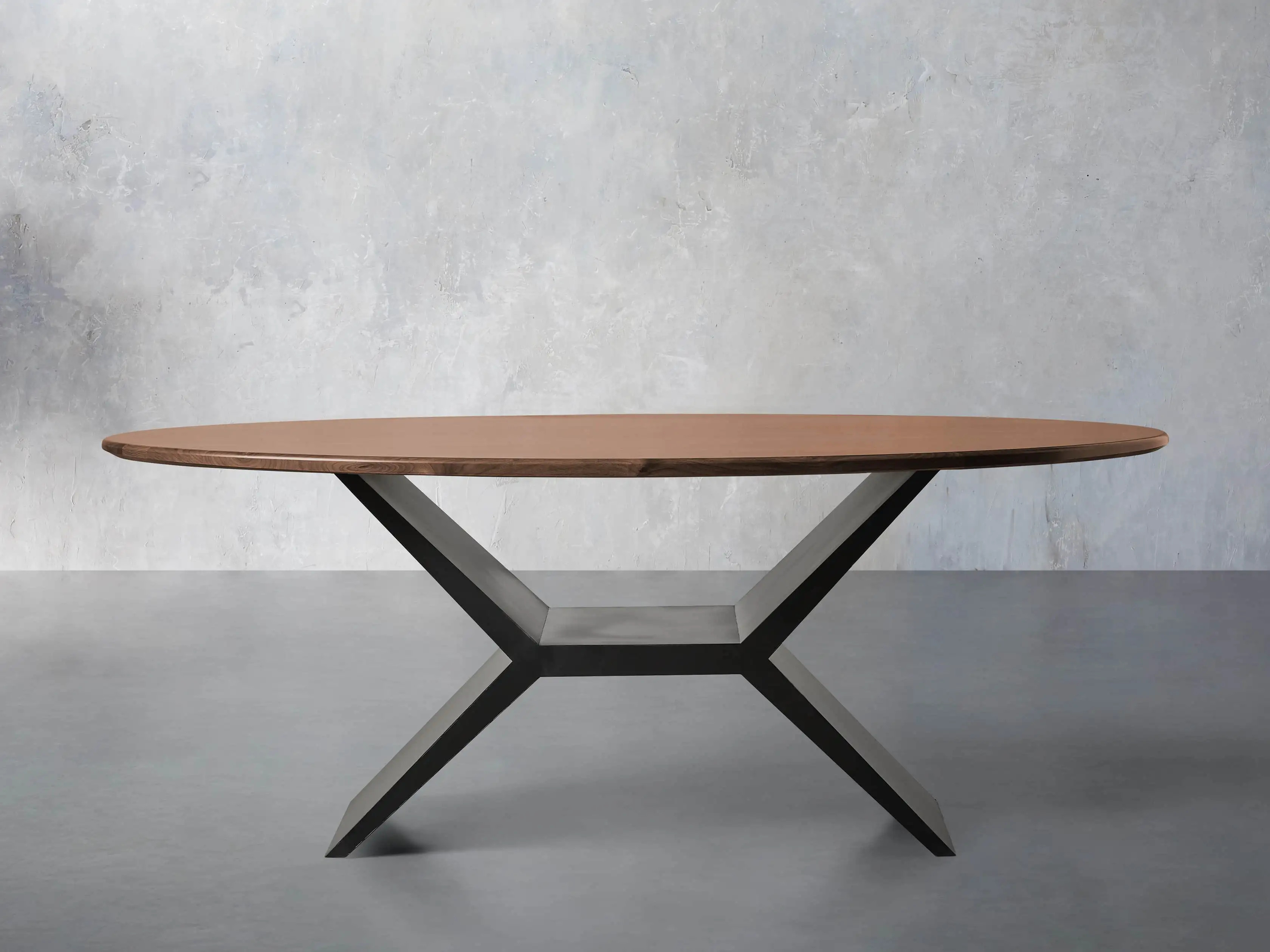 Jacob Oval Dining Table with Vertex Base | Arhaus