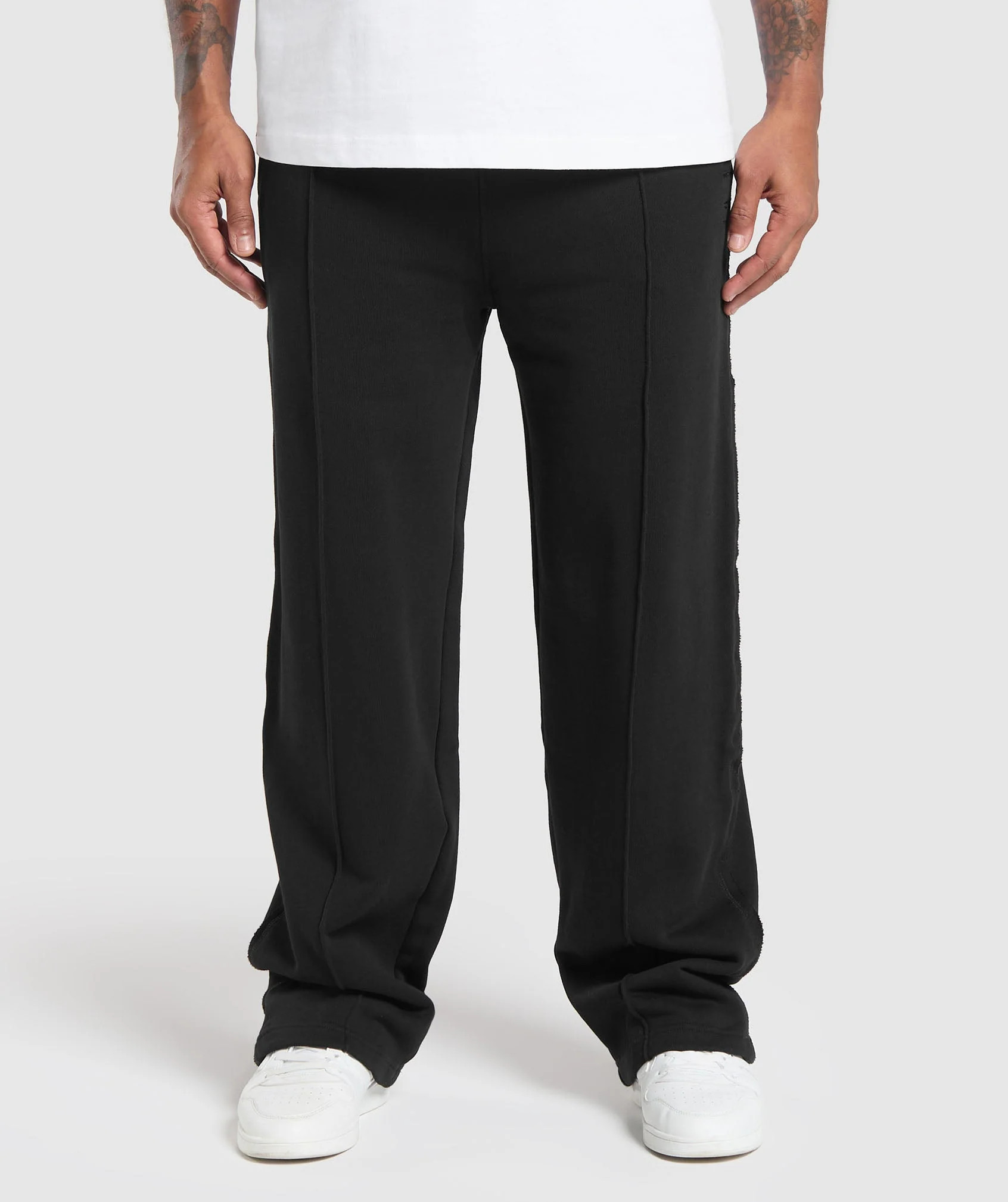 Gymshark Wide Leg Pants - Black | Gymshark EU