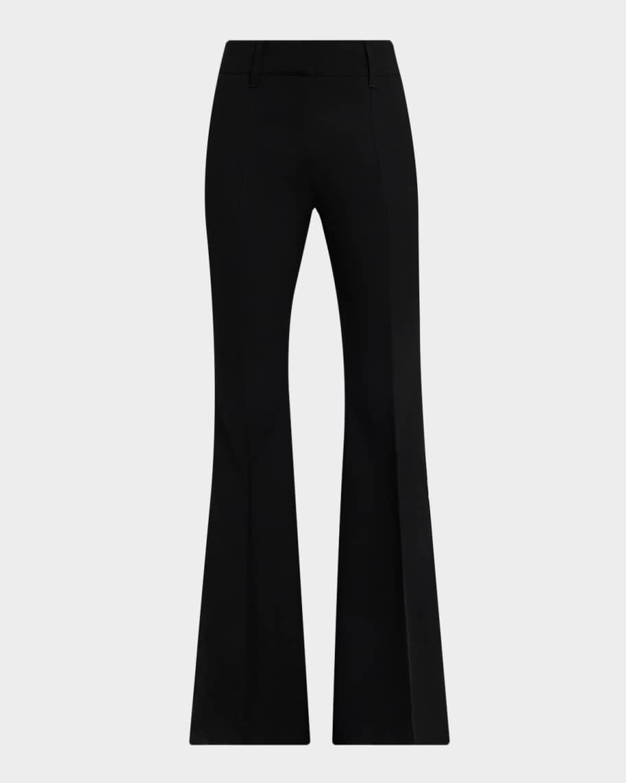 Gabriela Hearst Rhein Wool Flare Pants | Neiman Marcus