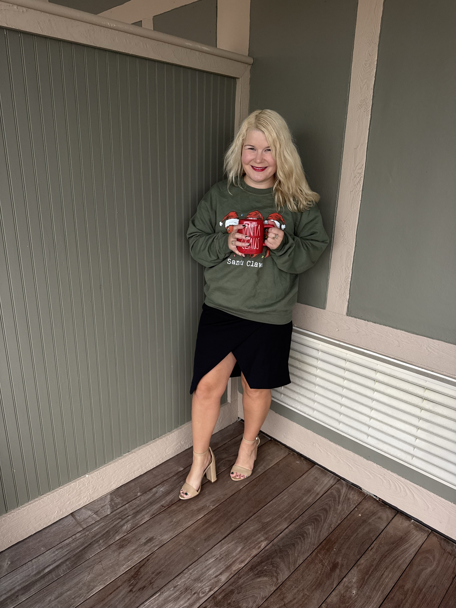 Friyay ootd features one of my favorite sweatshirts. 

#LTKootd #LTKHoliday #LTKPetite