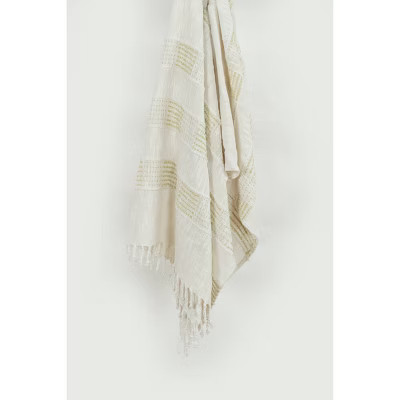 50"x60" Striped Throw Blanket Beige - Rizzy Home | Target