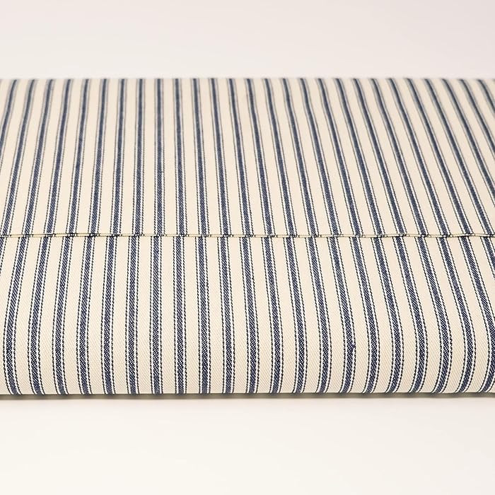 ROC-lon 44/45" 100% Cotton Woven Ticking Stripe Blue - 5 Yard Precut | Amazon (US)