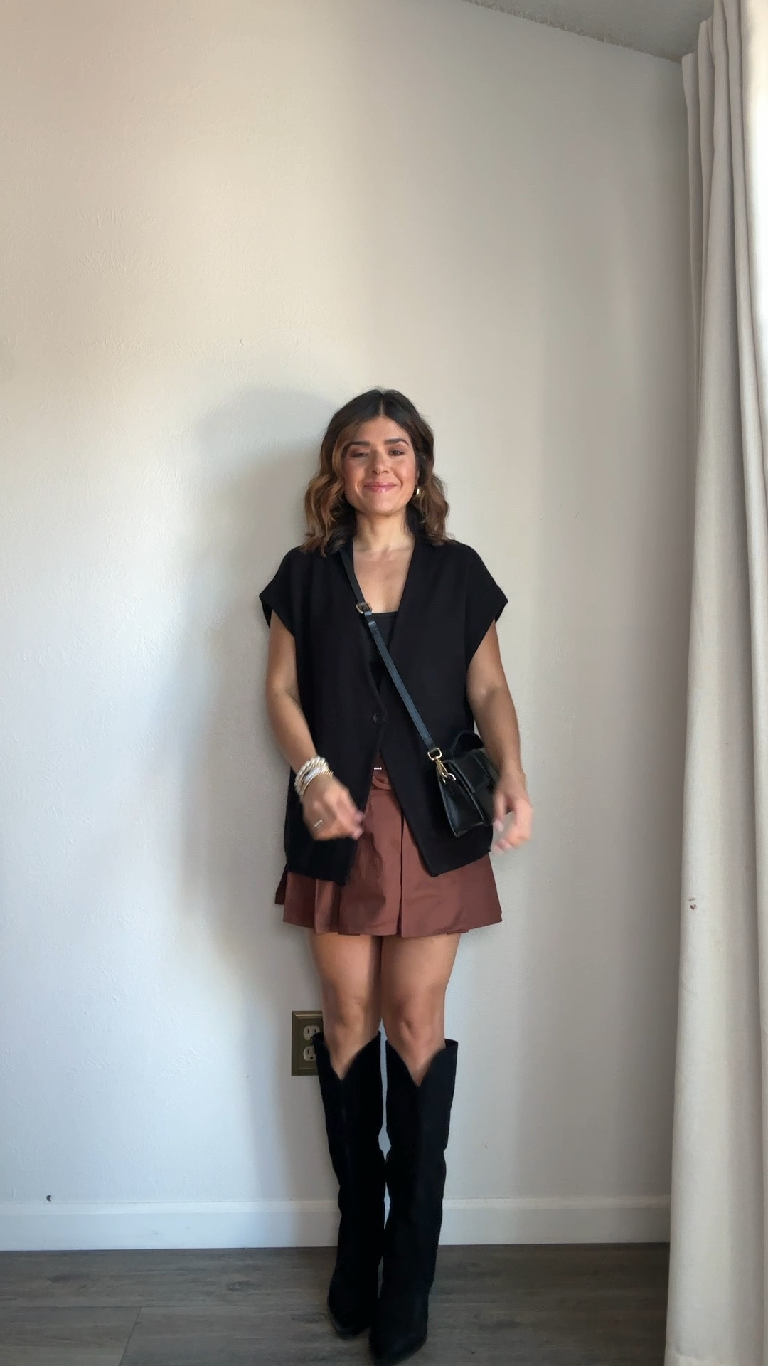 This pleated mini skirt via Anthropologie is adorable! Highly recommend it!! 🤌🏻🙌🏼
Top sise xs
Skirt size xs

Anthropologie, brown skirt, pleated skirt, western boots, tall boots

#LTKSeasonal #LTKShoeCrush #LTKFindsUnder100