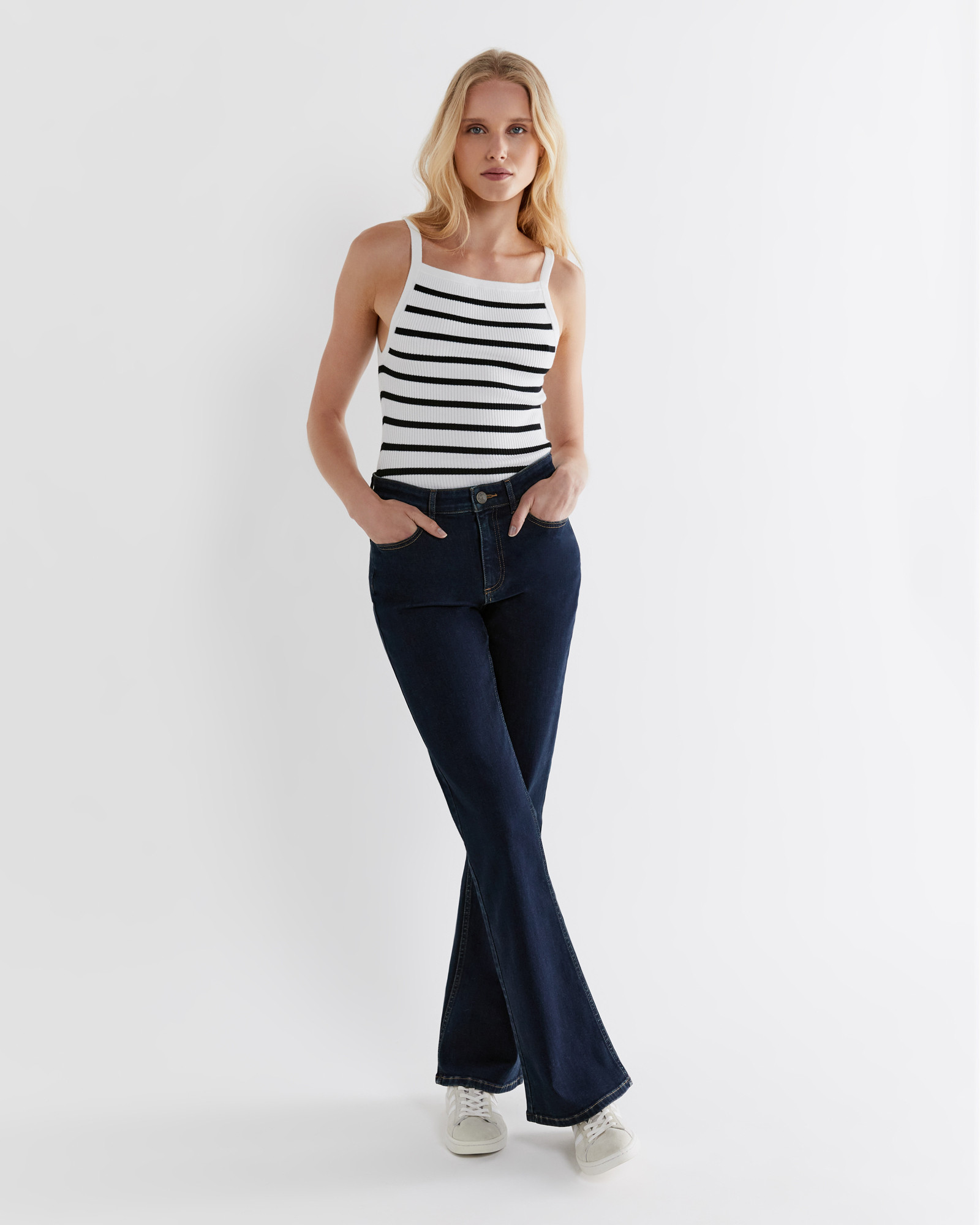 Lydia Stripe Knit Cami | JAG (Australia & New Zealand)