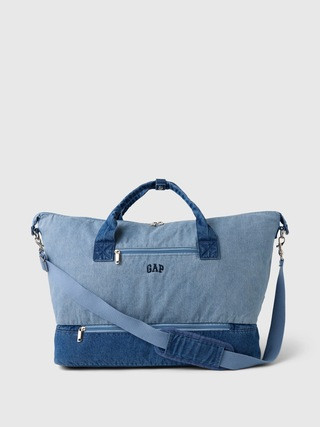 Two-Tone Denim Weekender Bag | Gap (US)