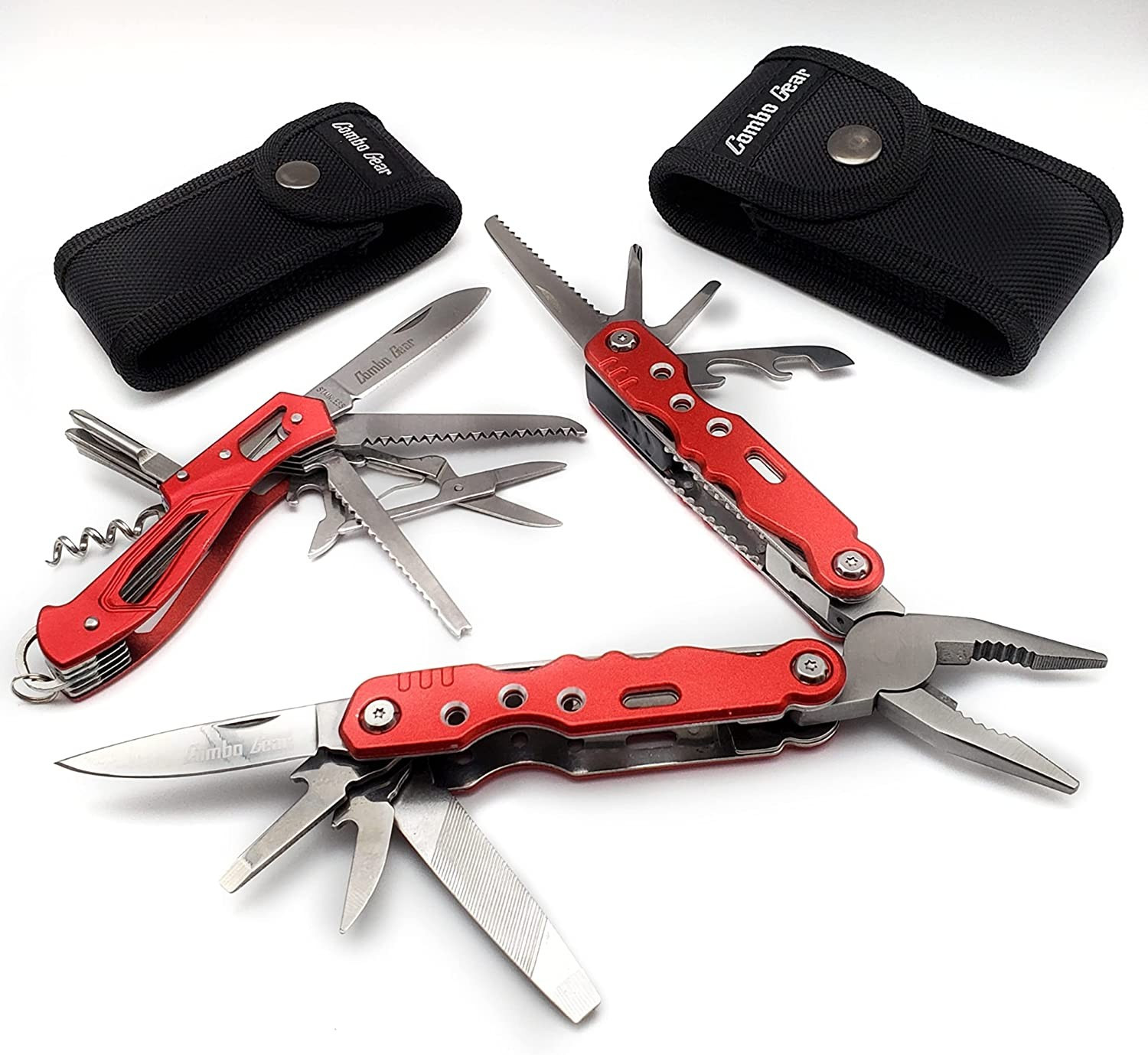 Combination Multitool and Swiss Style Multi Function Pocket Knife Set. 13 Tools in 1 Plus Knife. ... | Amazon (US)