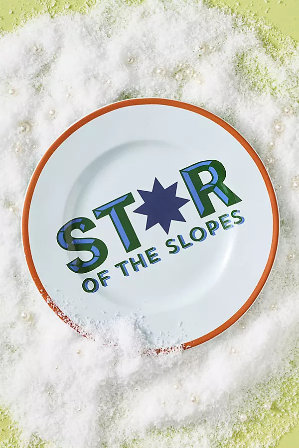 Après Ski Stoneware Dessert Plate | Anthropologie (US)