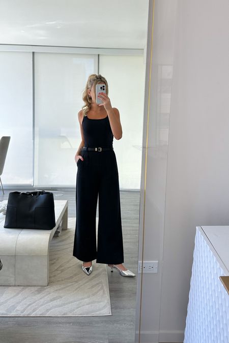 elevated trouser look for dinner- all exact items under $100

Abercrombie Sloane Pants, petite pants, black bodysuit, metallic pointed toe heels, metallic slingback, Steve Madden, revolve shoes, Nordstrom shoes, dinner outfit, going out outfit, Chicago outfit 

#LTKParties #LTKFindsUnder100 #LTKShoeCrush