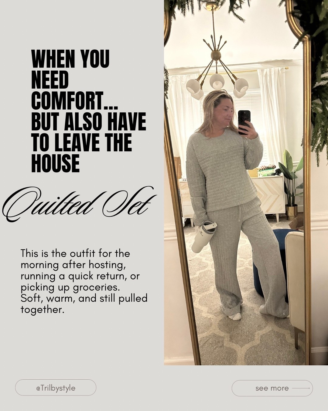 When You Need Comfort… But Also Have to Leave the House
This is the outfit for the morning after hosting, running a quick return, or picking up groceries.
Soft, warm, and still pulled together.

I have worn this so many times, crawling in the attic, school car line, grocery pickup 

Target Finds

#LTKootd #LTKGiftGuide #LTKmomlife