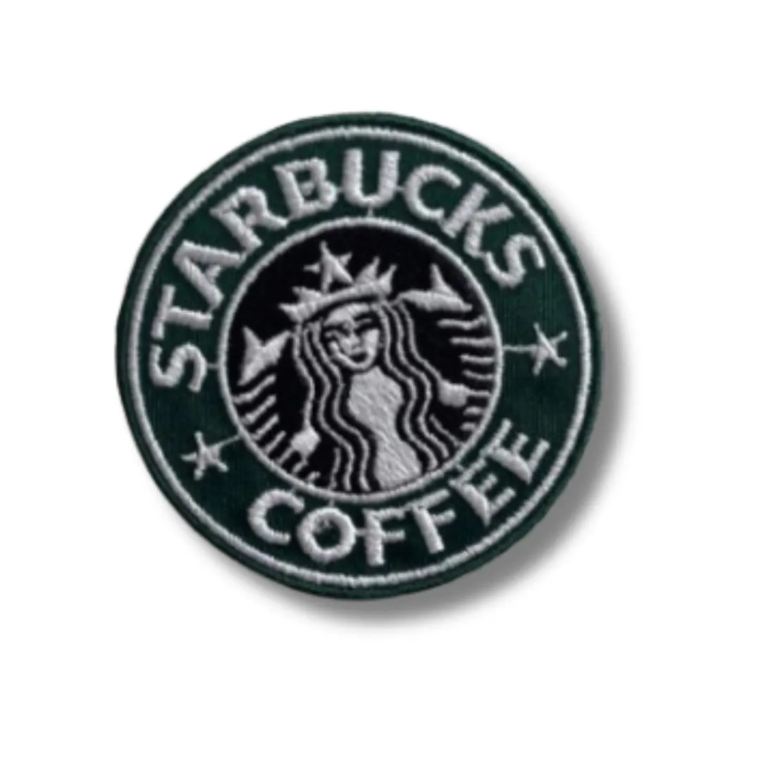 Starbucks Iron on Patches - Sew on Embroidered Patches for Clothes - Sew on Applique Repair Patch... | Etsy (US)