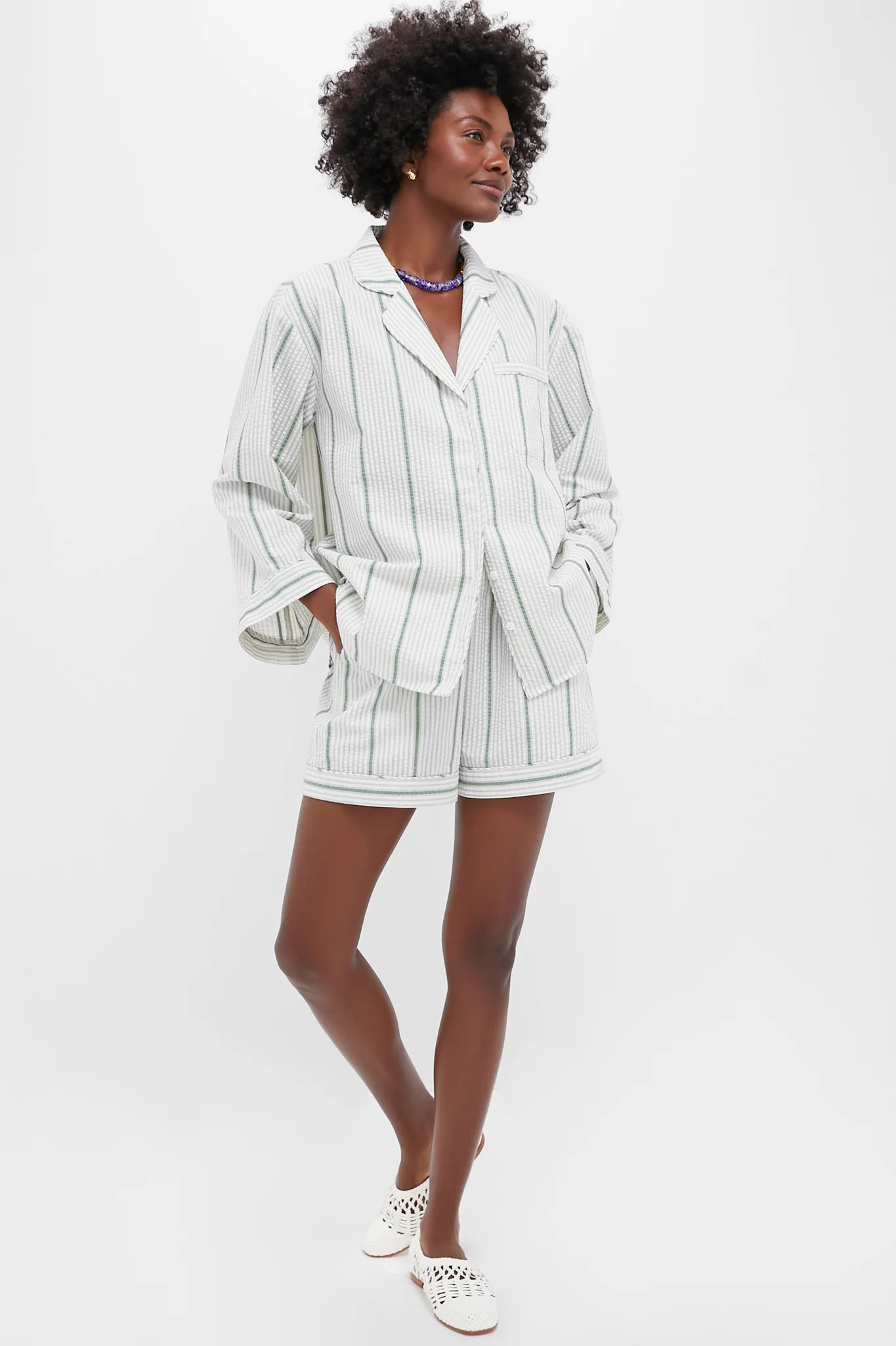 Mondego Stripe Seersucker Novah Short | Tuckernuck (US)