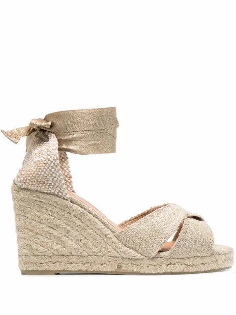 lace-up espadrille wedge sandals | Farfetch (UK)