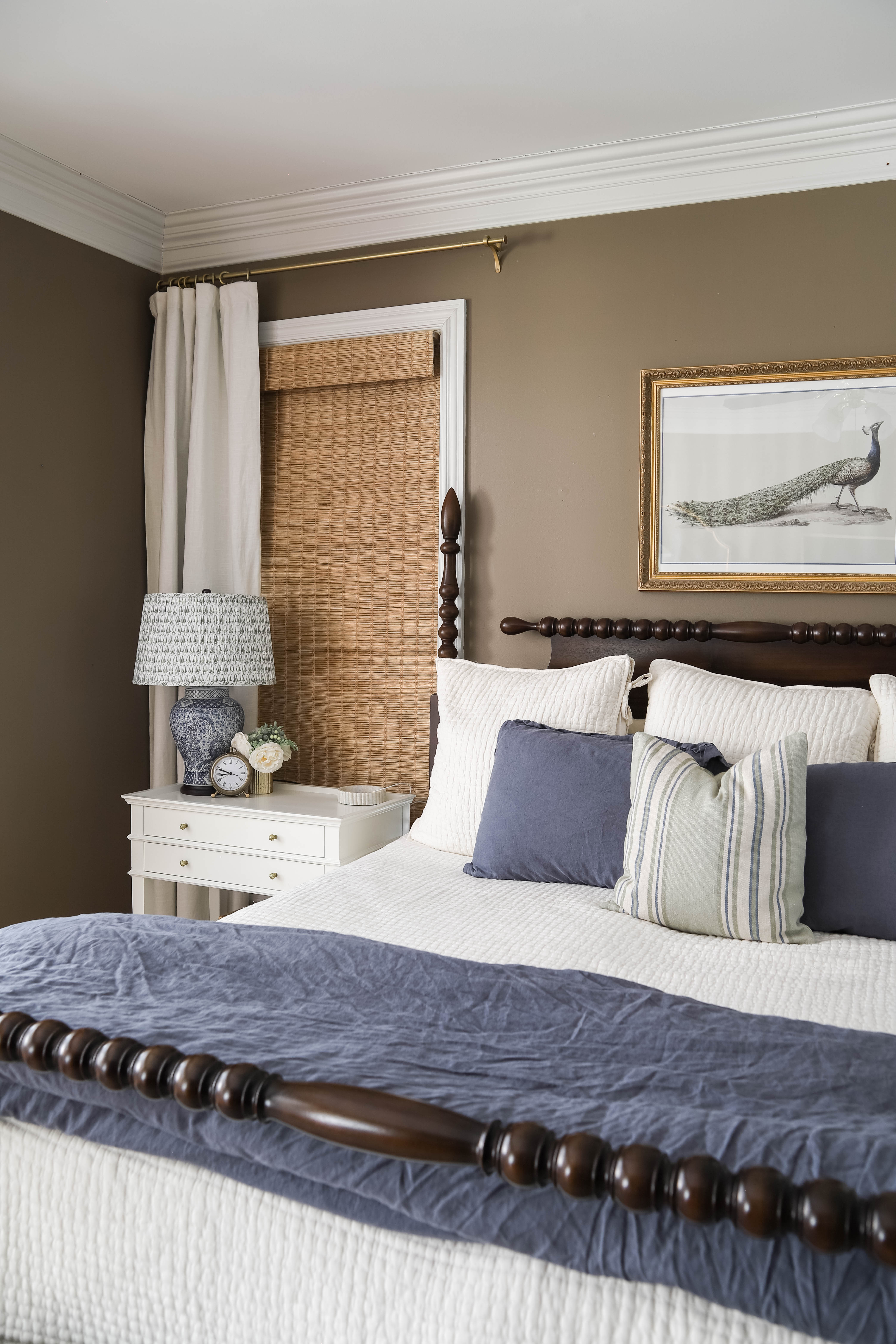 I love the simple, yet beautiful layering pieces on my bed. Use 3 euro shams on a king bed, followed by 2 standard shams and 1 accent pillow in front! The 3-2-1 pillow formula ties the bed together beautifully! 

 #LTKHome