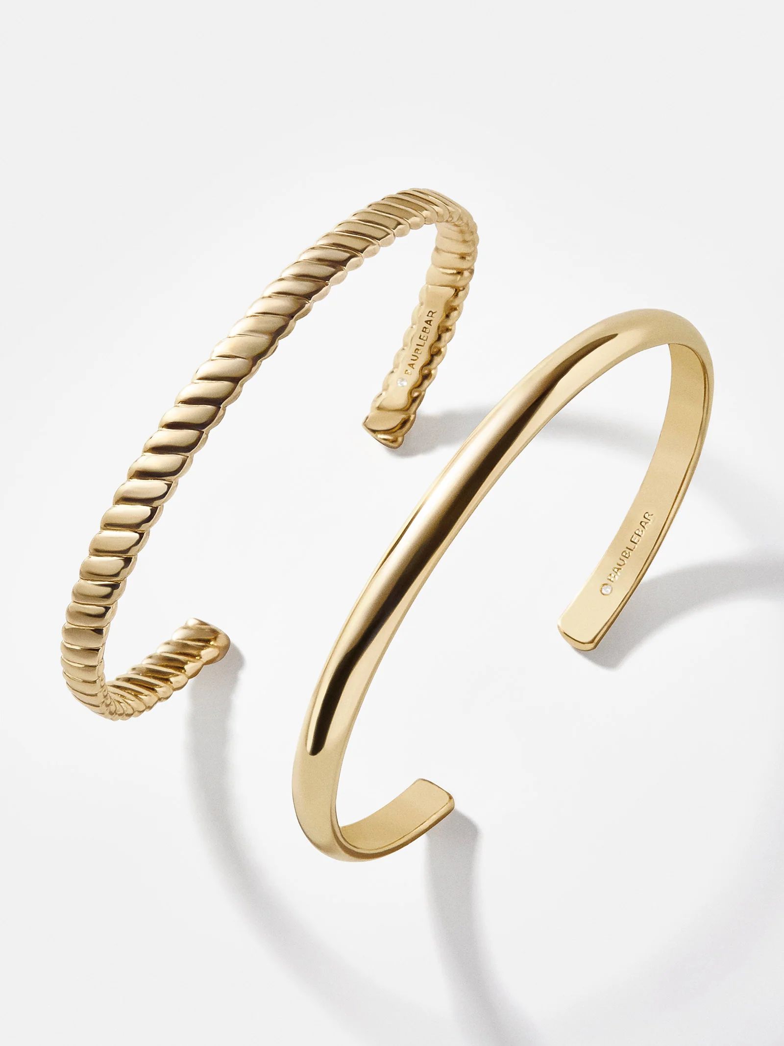 Arlo Cuff Bracelet Set - Gold | BaubleBar (US)