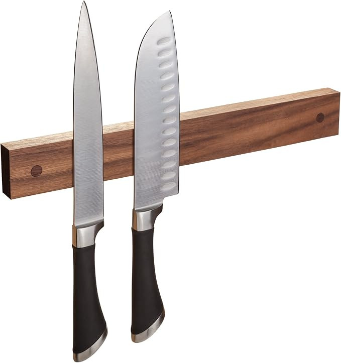 Powerful Magnetic Knife Strip, Holder Made in USA (Walnut, 16 inches) | Amazon (US)