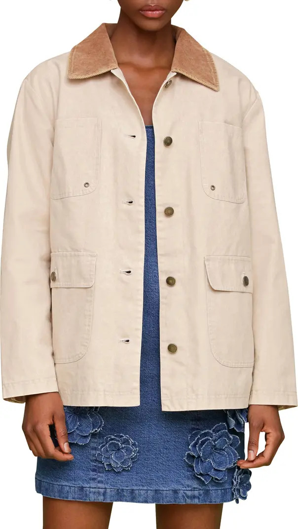 Avec Les Filles Contrast Collar Barn Jacket | Nordstrom | Nordstrom