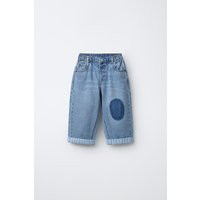 Zara - Baggy-Jeans Mit Kniepolster - Mittelblau - 1½ Jahre (86 Cm) - Unisex | Zara DE