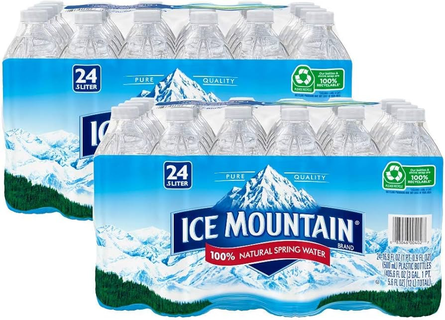 Ice Mountain Natural Spring Water; 16.9 Fl Oz - 2 Cases (48 Pack) | Amazon (US)